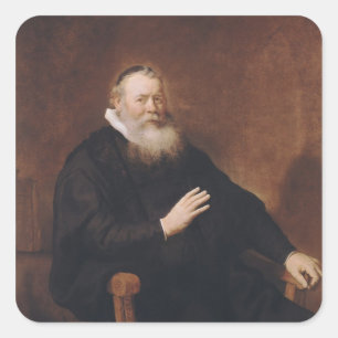 Sticker Carré Portrait du pasteur Eleazer Swalmius, 1637-42