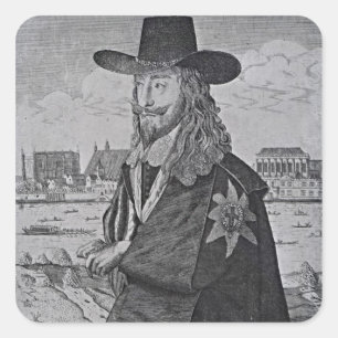 Sticker Carré Portrait du Roi Charles I