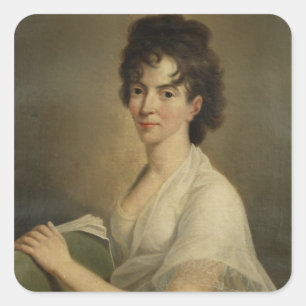 Sticker Carré Portrait du veuf Constanze Mozart, 1802