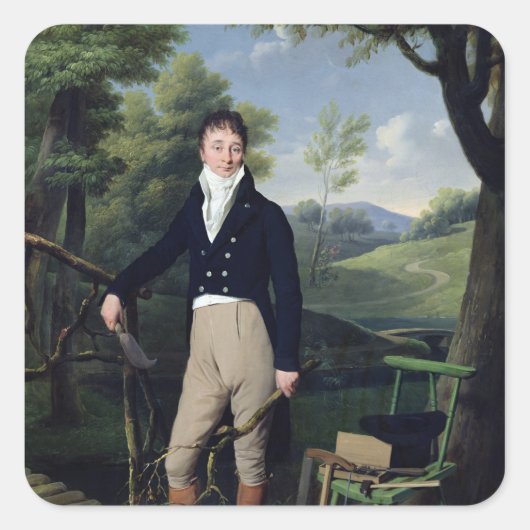 Sticker Carré Portrait d'un homme 3 (Devant)