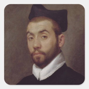 Sticker Carré Portrait d'un homme, présumé être Clément Marot