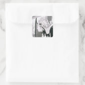 Sticker Carré Portrait d'un Ronin, de 'Seichin Gushi Shozo' (Sac)