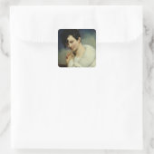 Sticker Carré Portrait d'une femme 3 (Sac)