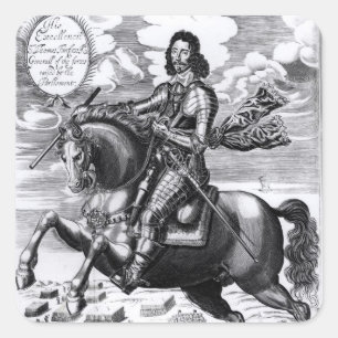 Sticker Carré Portrait équestre