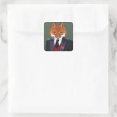 Sticker Carré Portrait Foxy (Sac)