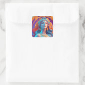 Sticker Carré Portrait mythique Aphrodite (Sac)