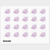 Sticker Carré Pose de Pilates (Feuille)