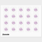Sticker Carré Pose de yoga (Feuille)