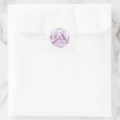 Sticker Carré Pose de yoga (Sac)