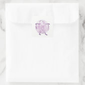 Sticker Carré Pose de yoga (Sac)