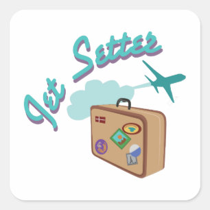 Sticker Carré Poseur de jet