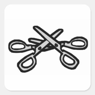 Sticker Carré Position du ciseau