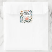Sticker Carré Positivité florale (Sac)