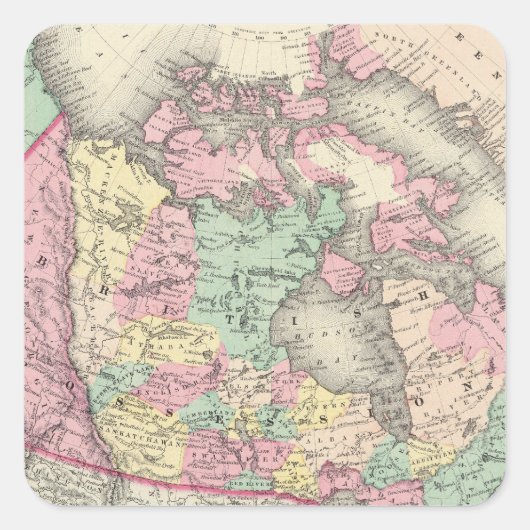 Sticker Carré Possessions britanniques, russes et danoises (Devant)