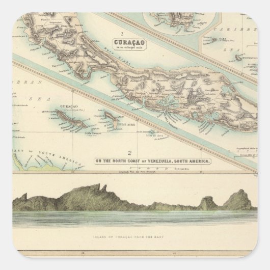 Sticker Carré Possessions néerlandaises (Devant)