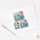 Sticker Carré Poster de Chien Stress Out mignon et drôle (Enveloppe)