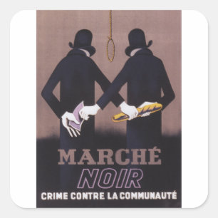 Sticker Carré Poster de la propagande des Marches