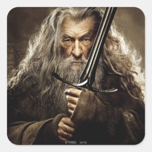 Sticker Carré Poster de personnage Gandalf 1