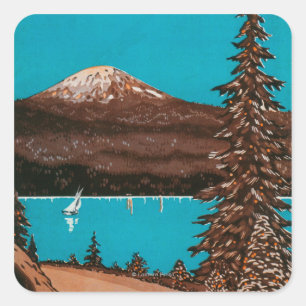 Sticker Carré Poster publicitaire Spokane #2Spokane, WA