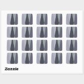 Sticker Carré Pots Chevron Gris Cendré Imprimer (Feuille)