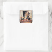 Sticker Carré Potting Tulips par Jessie Willcox Smith (Sac)