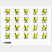Sticker Carré Pouce vers le haut Smile Face Texte personnalisé (Feuille)