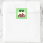 Sticker Carré Pouding de Noël 1 (Sac)