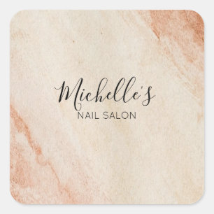 Sticker Carré Poudre marron poussiéreuse chic