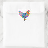 Sticker Carré Poulet brillant (Sac)