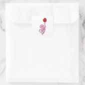 Sticker Carré poulpe avec ballon (Sac)