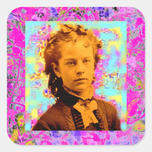 Sticker Carré poupée (Devant)