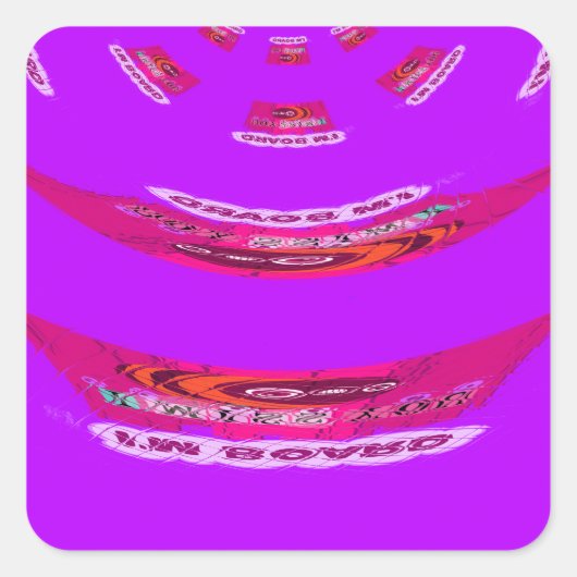 Sticker Carré Pour drôle, je me manque de toi (Devant)