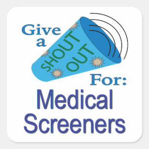 Sticker Carré pour écrans Médicales
