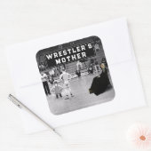 Sticker Carré pour Humour sportif de lutte (Enveloppe)