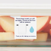 Sticker Carré pour la conservation de l'eau des se (Apposé)