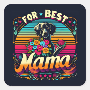 Sticker Carré Pour la meilleure maman