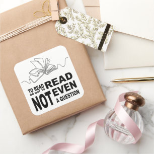 Sticker Carré Pour lire ou non