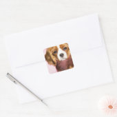 Sticker Carré pour marionnettes Charles Spaniel (Enveloppe)
