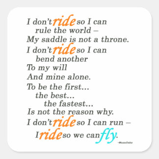 Sticker Carré Pourquoi je fais le tour