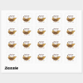 Sticker Carré Pourri mais mignon (Feuille)