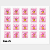 Sticker Carré Poussette de surface #8 (Feuille)