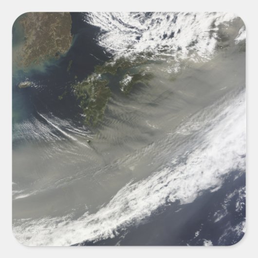 Sticker Carré Poussière au Japon (Devant)