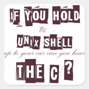Sticker Carré Pouvez vous entendre le C