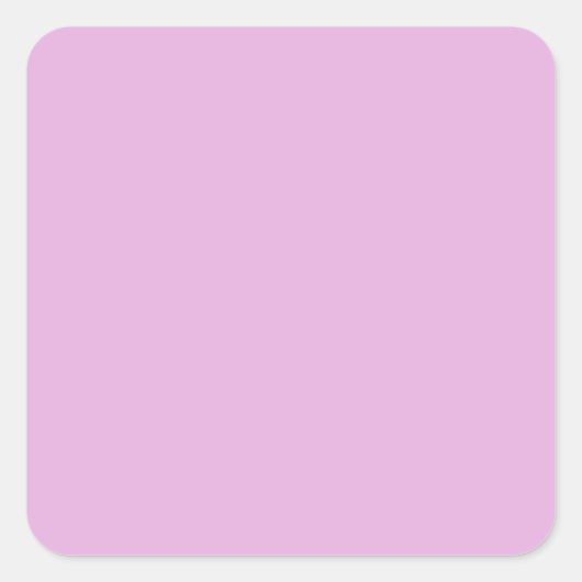 Sticker Carré Powdery Violet E6B0DF Couleur, Option d'ajout d'im (Devant)