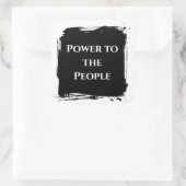 Sticker Carré Power to the People t shirt political statement (Sac)