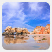 Sticker Carré Praia da rocha Portugal (Devant)