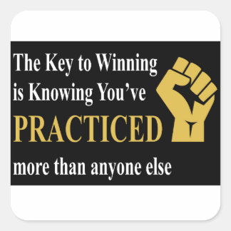 Sticker Carré Pratique pour gagner