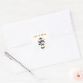 Sticker Carré Pré-K Graduation Cute Teddy Bear (Enveloppe)