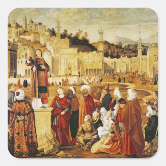 Sticker Carré Prêcher St. Stephen (Devant)