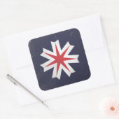 Sticker Carré Préfecture de Hokkaido (Enveloppe)